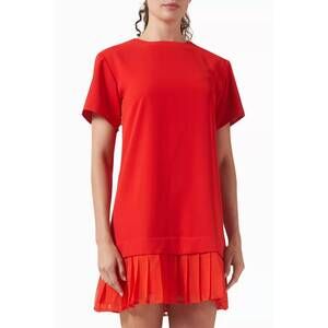 NEW CURAAE etoile mini dress in red